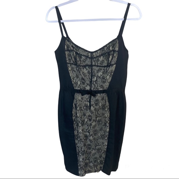 Dolce & Gabbana Dresses & Skirts - Dolce & Gabbana D&G Black and Nude Lace Panel Bow  Dress